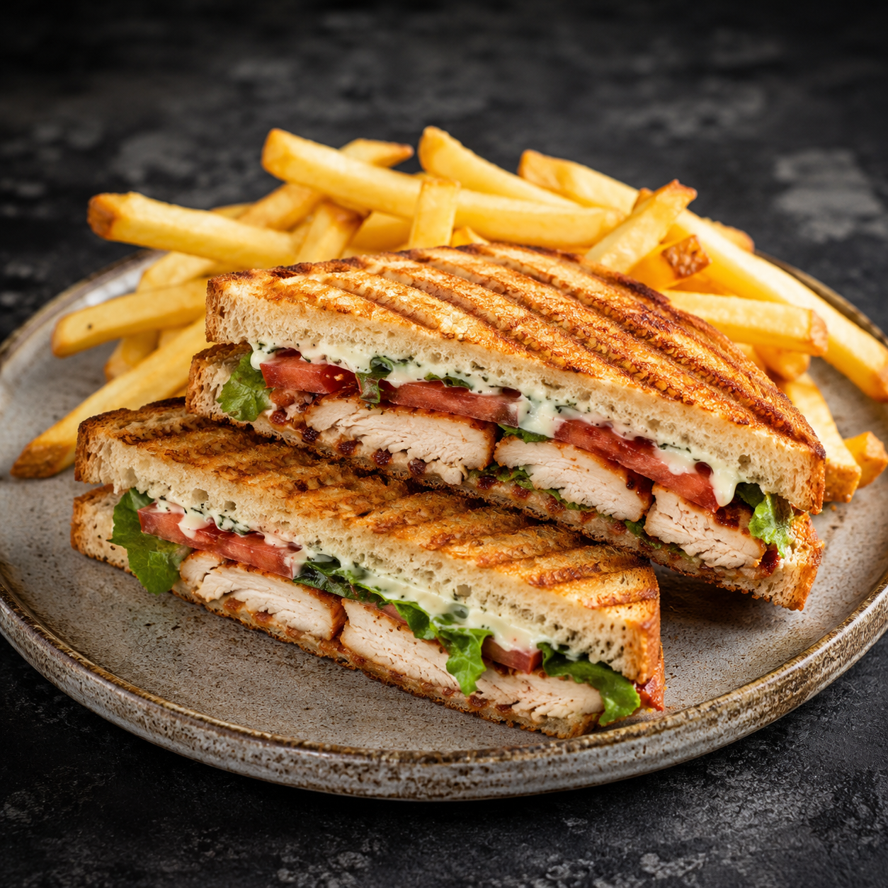 Grilled chicken panini at The Provincial