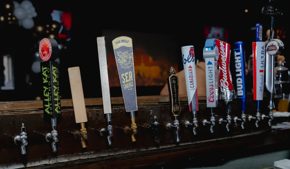 Draught taps at The Provincial