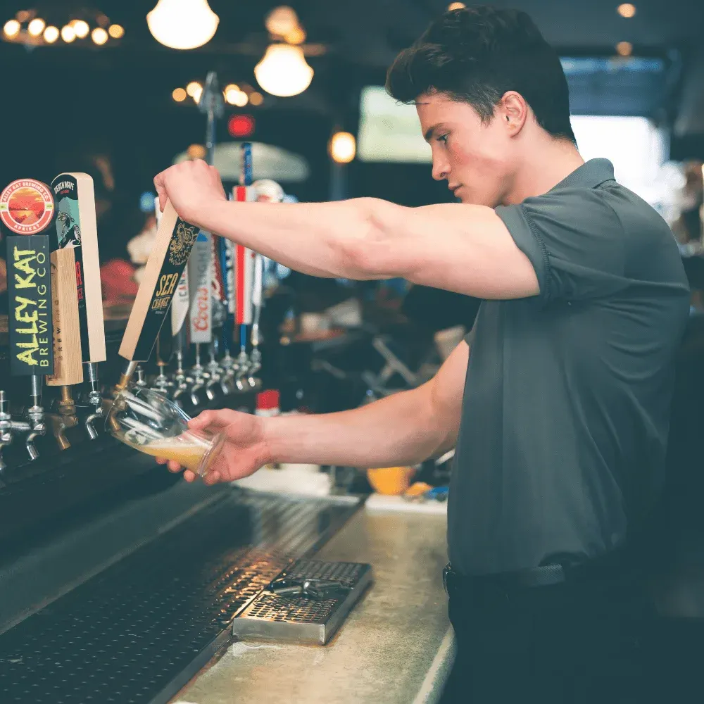 Behind the bar at The Provincial